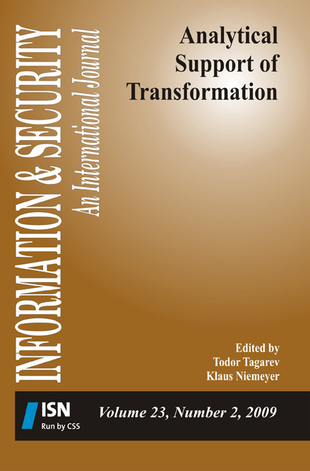 I&S volume 23 no 2 on Analytical Support of Transformation